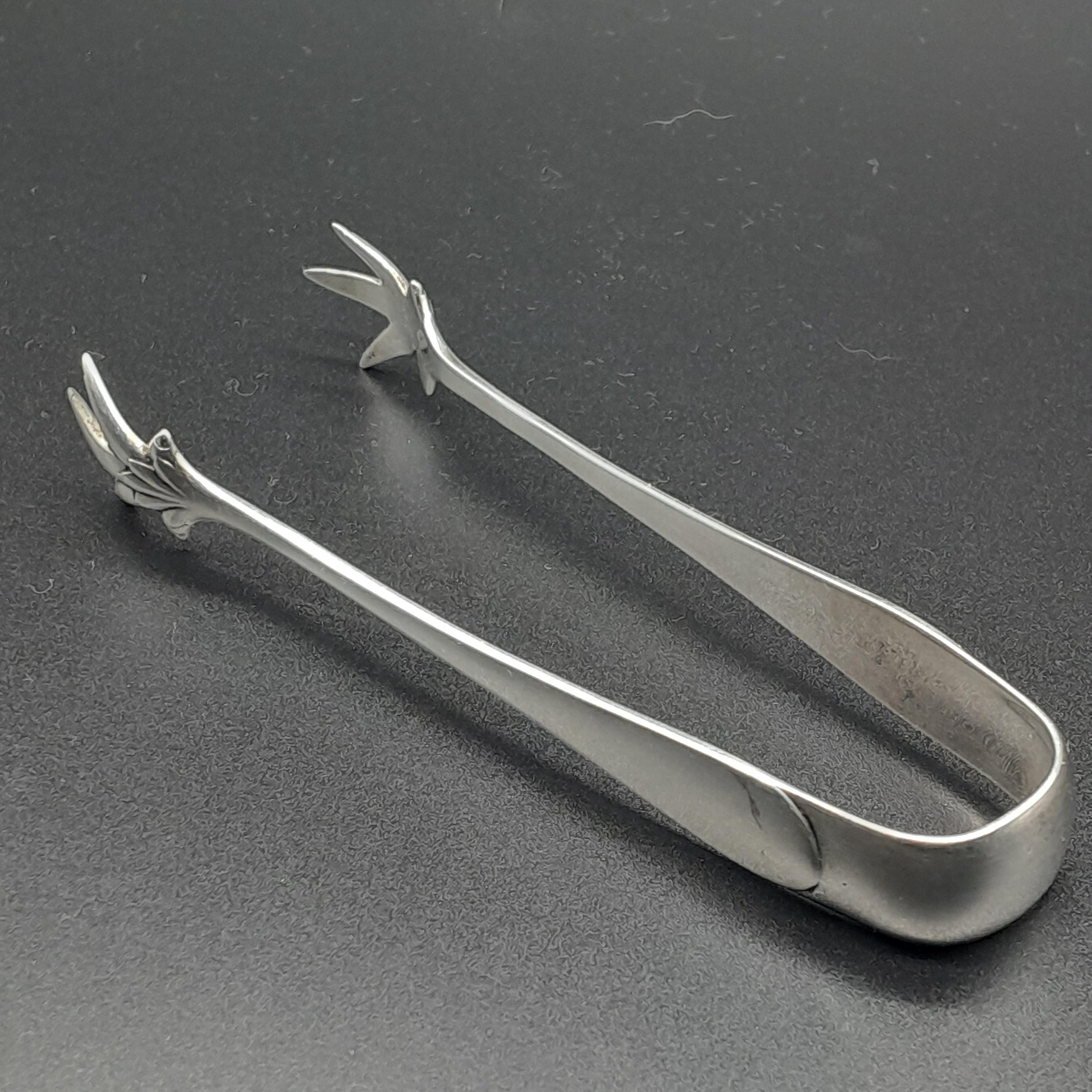 アンティーク スターリング シルバー シュガー トング、1924 年 - Etsy