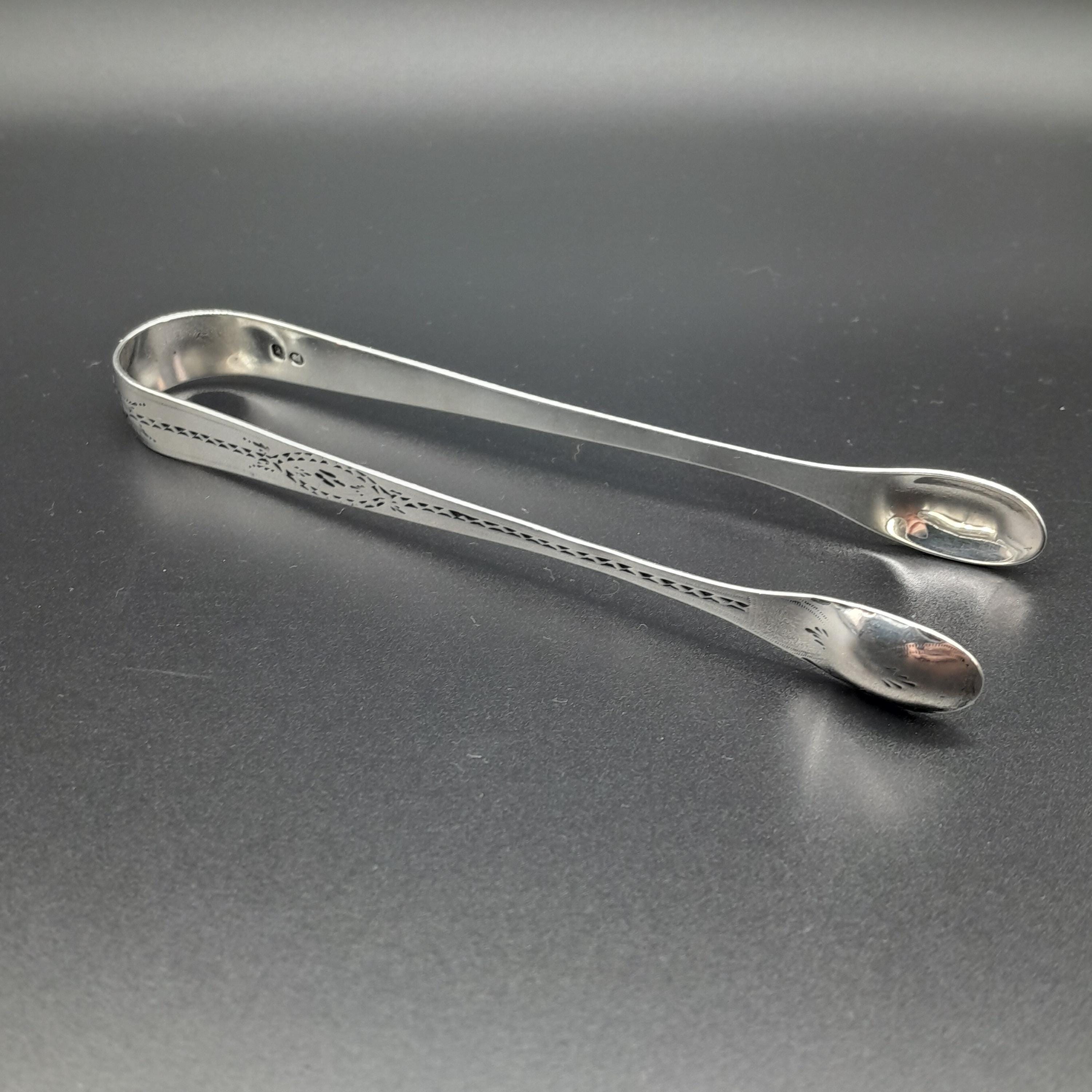 アンティーク スターリングシルバー シュガートング - Etsy 日本