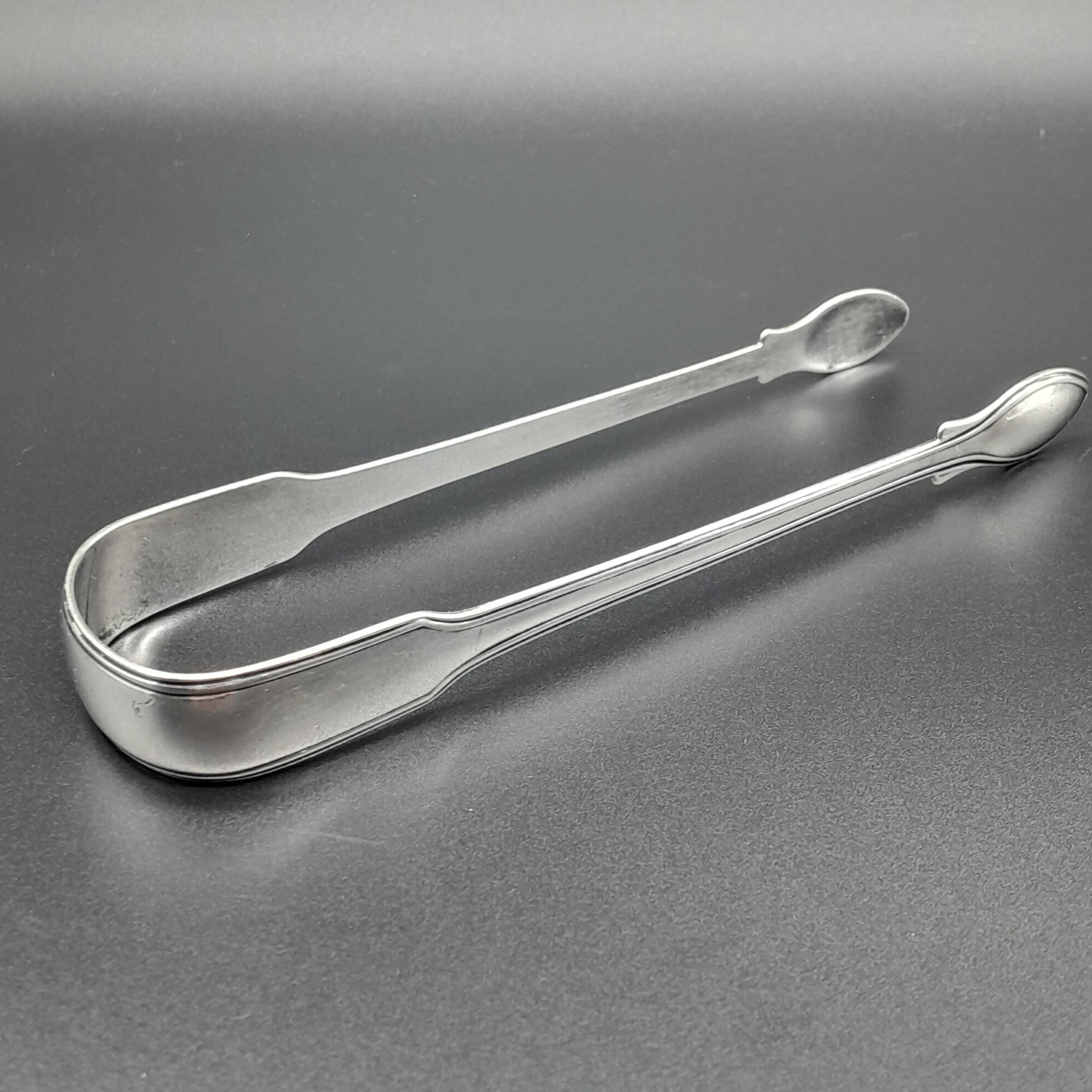 アンティーク スターリング シルバー シュガー トング、ロンドン 1830