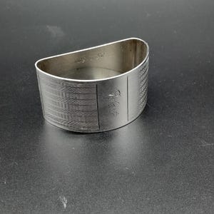 Vintage Sterling Silver Napkin Ring, engraved with ROBERT