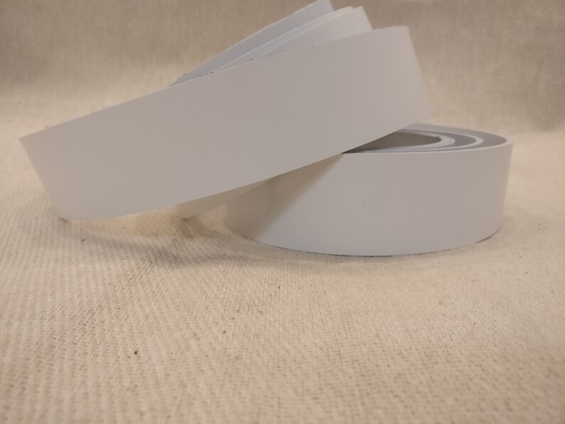 white leather strap