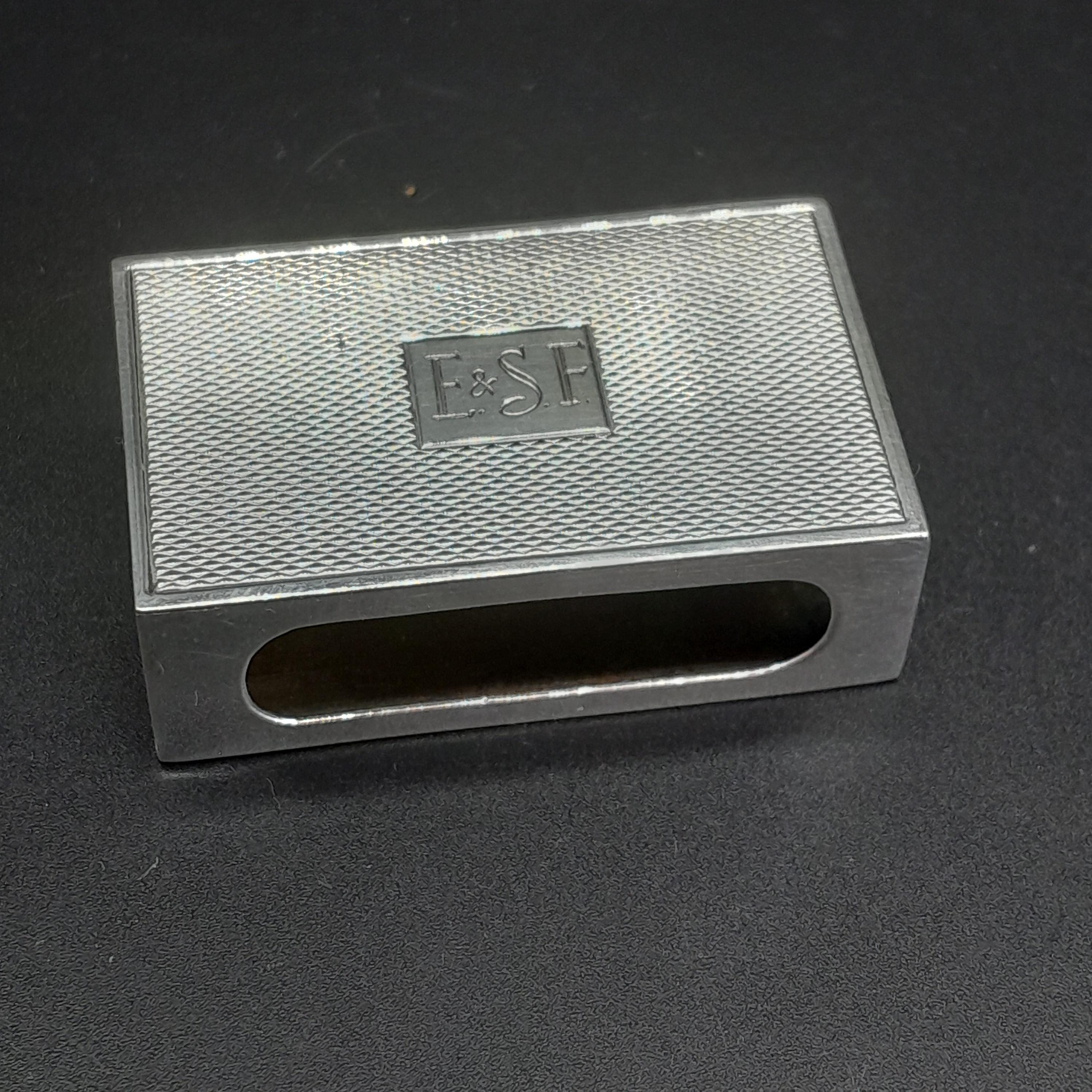 Vintage Sterling Silver Matchbox Holder Case , 1938 - Etsy
