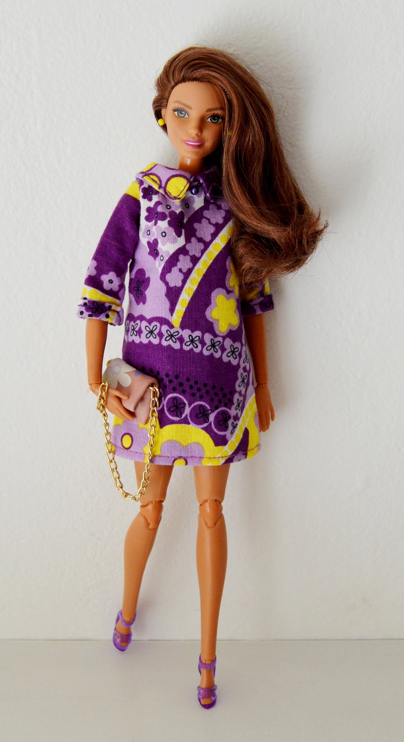 barbie made to move clothes doll dress/ curvy barbie dress Barbie clothes/ barbie dress/ Barbie summer dress/ Barbie long dress