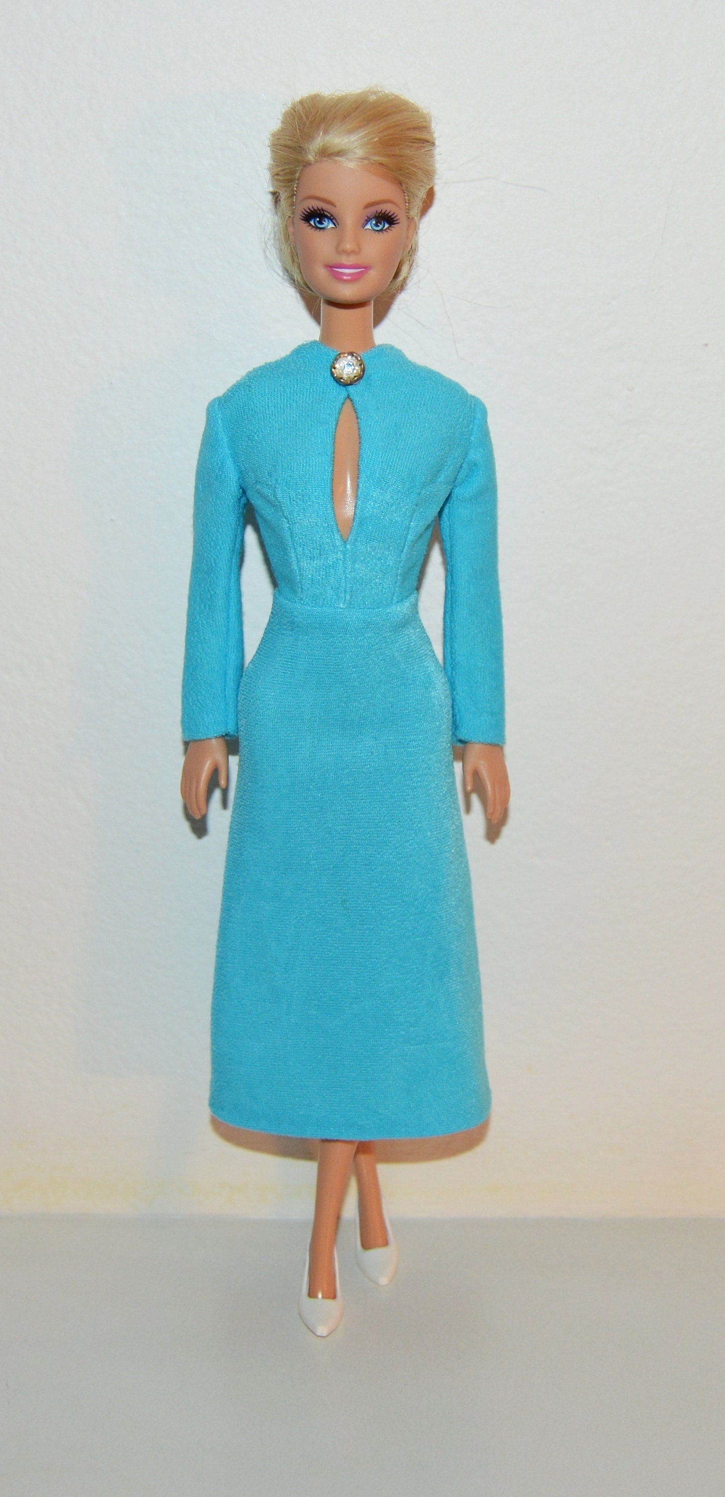 Barbie blue dress Barbie warm dress Barbie Occasion Dresses | Etsy