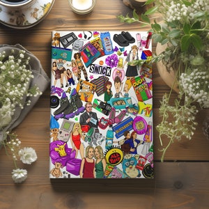 90s Hardcover Journal Nostalgia Gifts Birthday Culture Handbook Retro Pop Culture 90s birthday gift 90&#39;s fan 90s gift
