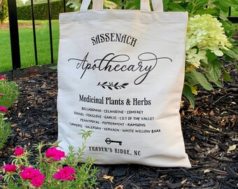 Bolsa de mercado de lona inspirada em Outlander