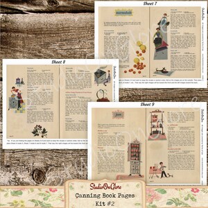 May include: A set of printable canning book pages with illustrations and instructions for making marmalade, jam, and jelly. The pages are designed to be cut out and assembled into a booklet.