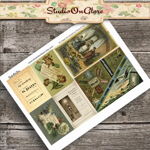 Vintage Printable Ephemera Variety Kit for Junk Journal, Cardmaking ...