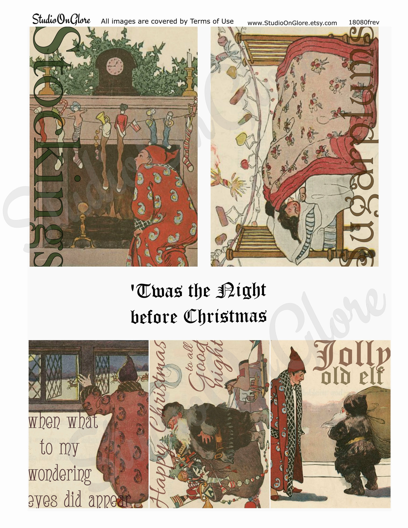 Vintage Twas The Night Before Christmas 