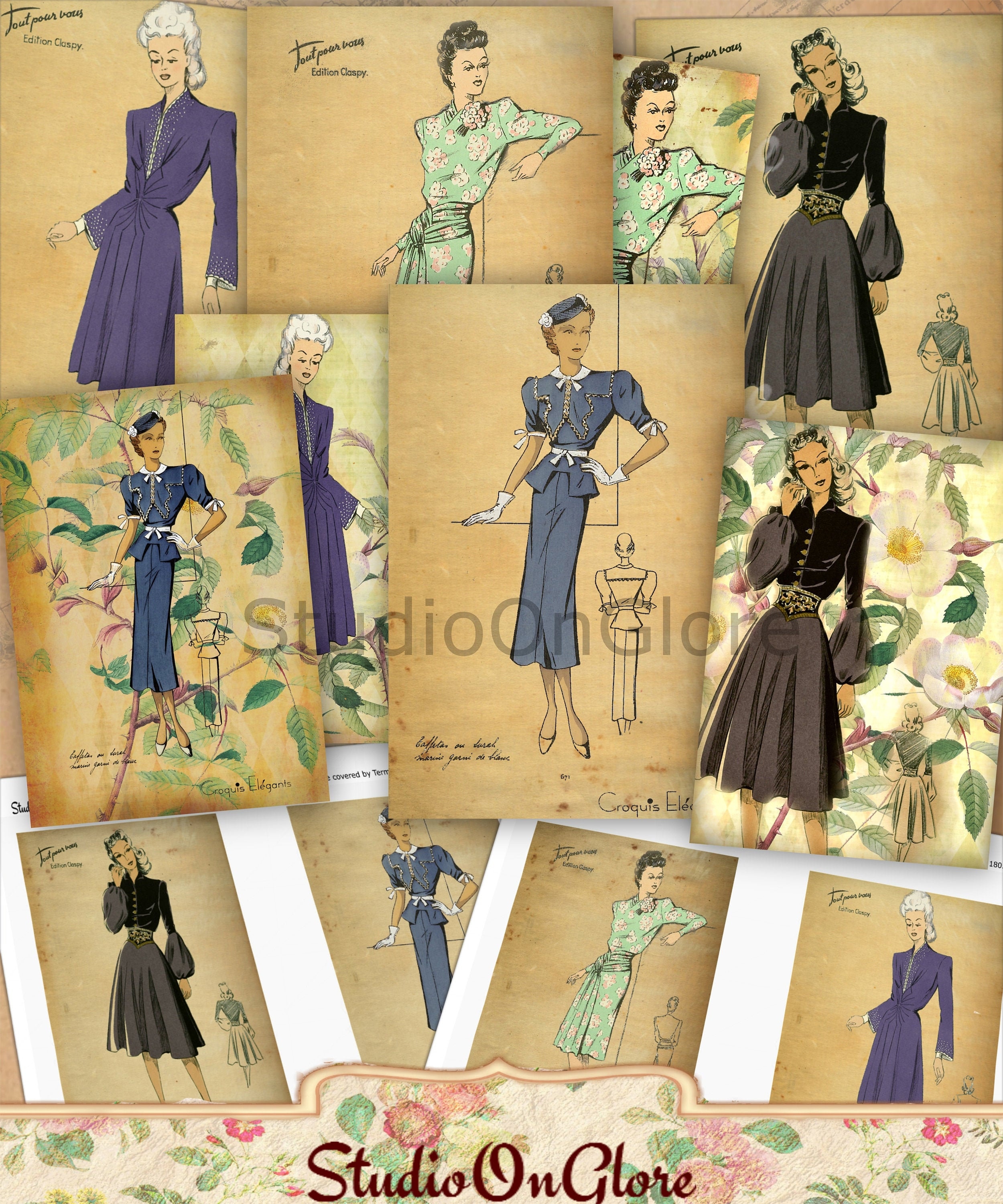 【1940s】Vintage French Linen Skirt フランス製 1940s】Vintage French Linen Skirt フランス製