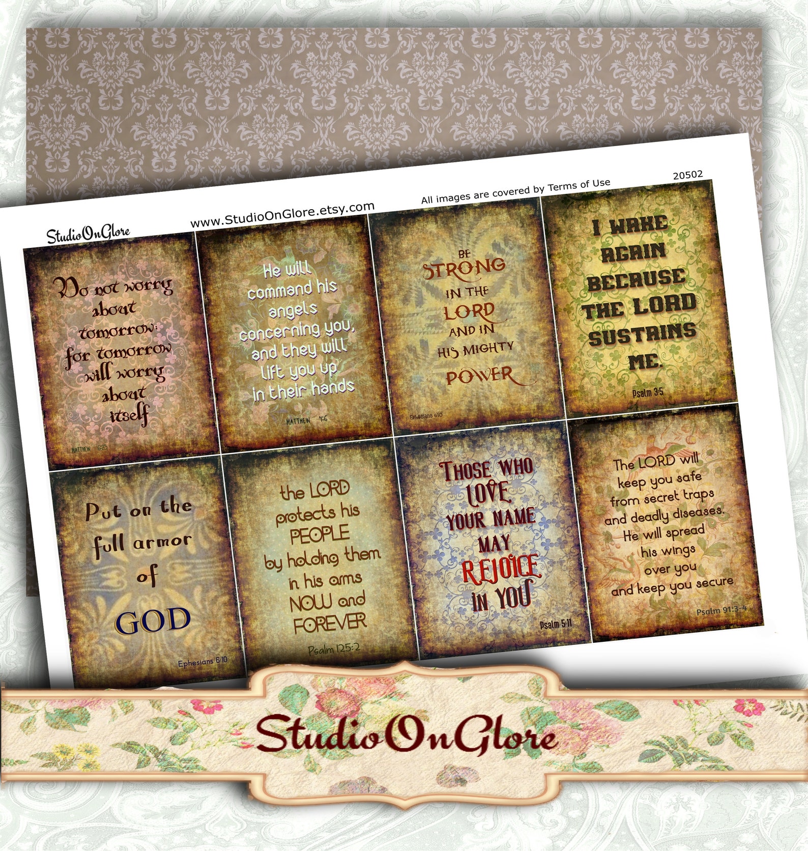 BIBLE VERSES: Printable Download Scripture Art | Etsy