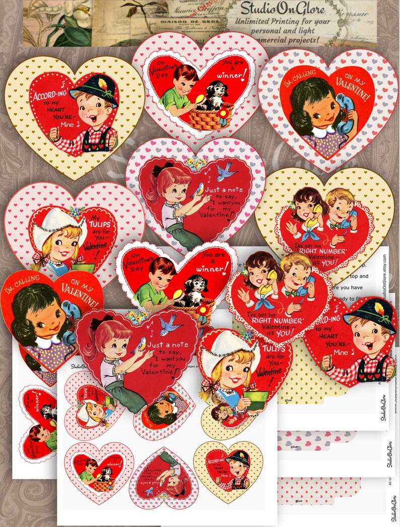 retro-valentines-printable-cards-in-2-variations-with-3-etsy