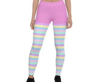 Pink Candy Tights | Etsy