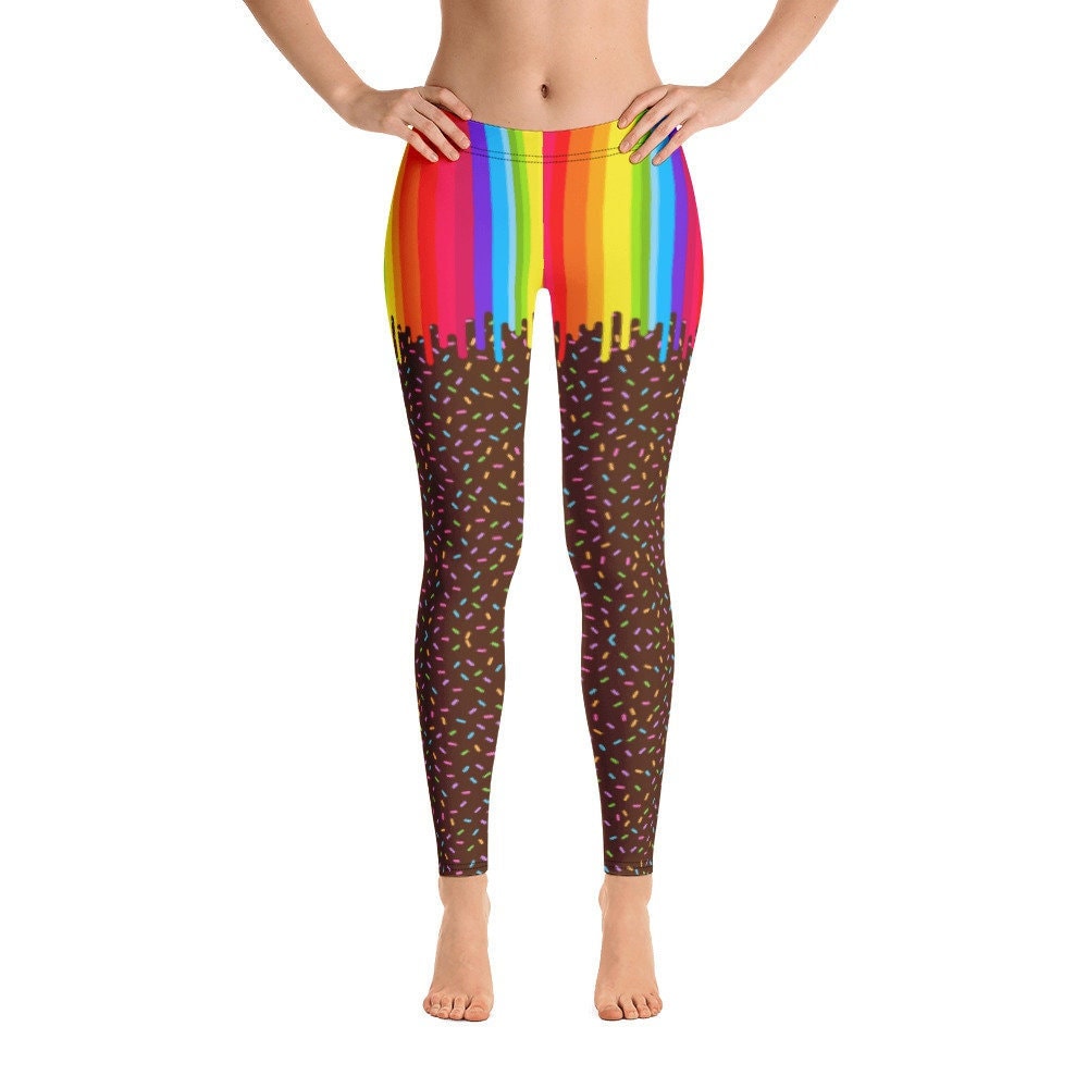 Christmas Treats Women's Activewear Leggings – Rainbows & Sprinkles