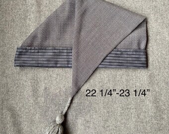 Gray Wool & Cotton Hand-Stitched Sleeping Cap