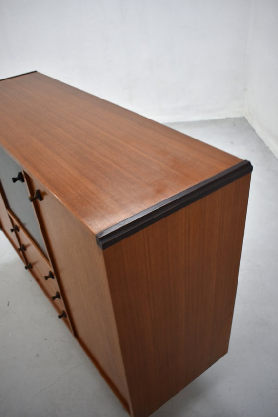 Vintage Italienische Highboard Buffet Mid Century Credenza Etsy