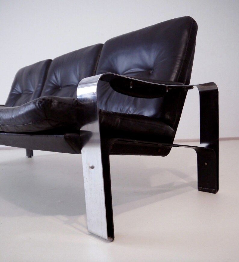 Amazing Scandinavian Style Mid Century 60s 70s 3 Seater Sofa Etsy