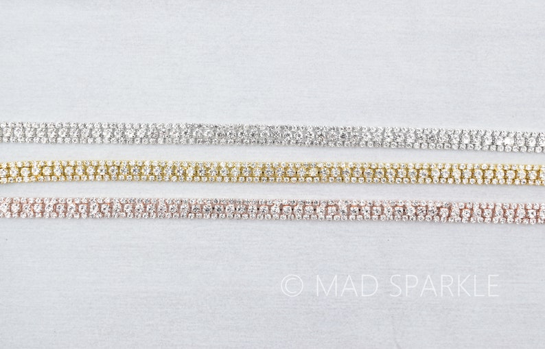 Wholesale Rhinestone Trim by the Yard Fancy Cupchain Thin Etsy