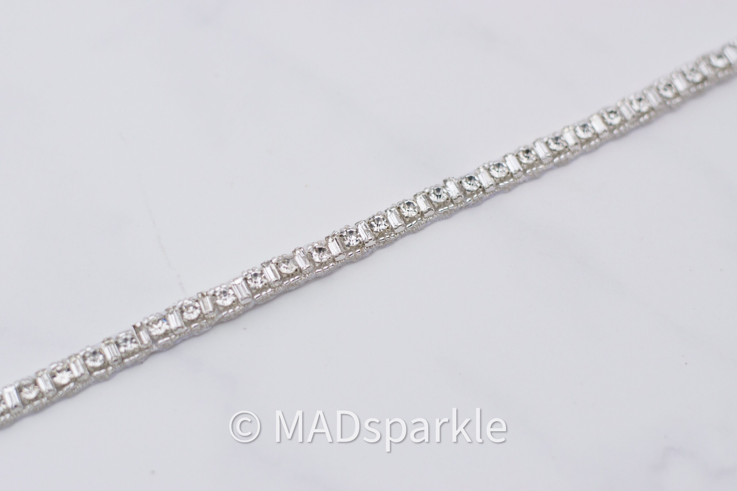 Thin Crystal Rhinestone Trim by the Yard Crystal Bridal Etsy