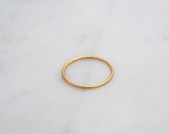 Stacking Ring // / Sparkly, Thin // 14k Gold Filled / // Au Courant x Sam Ozkural Jewelry