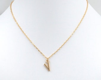 Name or Initial Necklace // Capital Alphabet A-Z // Gold // Au Courant x Sam Ozkural Jewelry