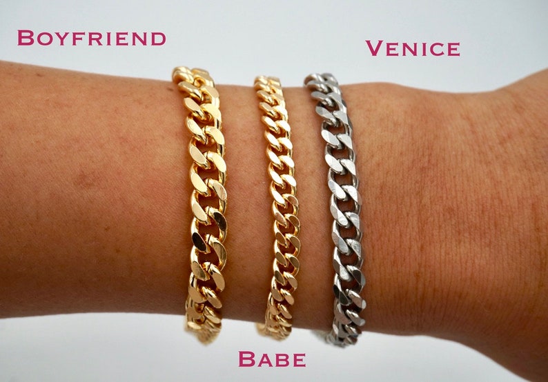 Babe Bracelet // Gold Chain Link // Au Courant x Sam Ozkural Jewelry image 2