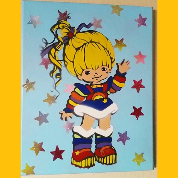 Download Free Rainbow Brite Original Spray Painting Etsy SVG Cut Files