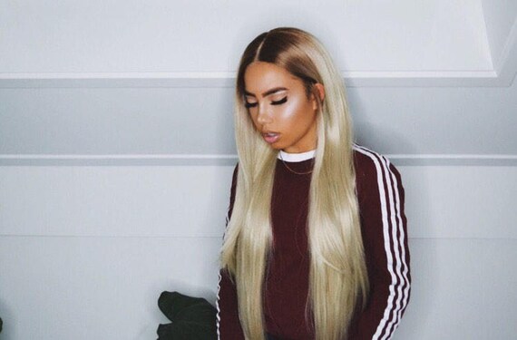 Blonde Ombre Lace Front Wig Etsy