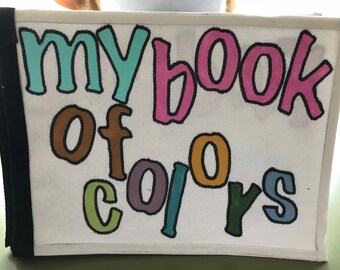 My Book of Colors soft quiet book