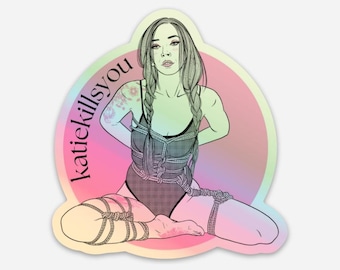 Sakura Shibari Holographic katiekillsyou Sticker