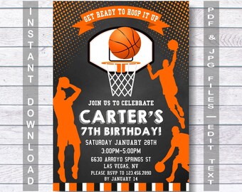 basketball party etsy