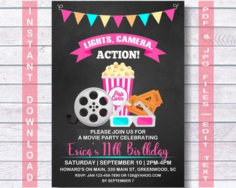 movie party etsy