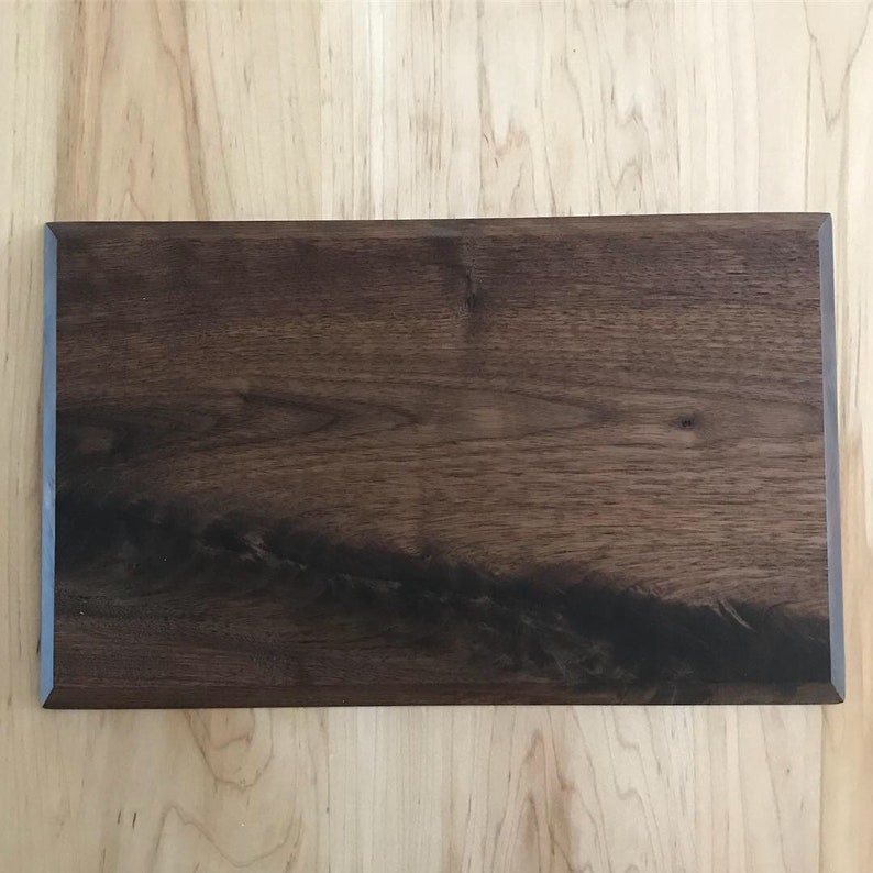 Beveled Edge Walnut Cutting Board Etsy