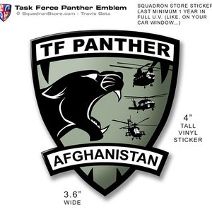 Task Force Panther Vinyl Stickers