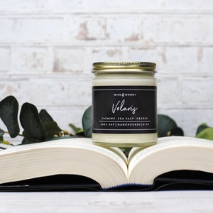 Velaris / Vela de soja / Frasco de 9 oz / Inspirada en ACOMAF / Vela de estilo literario imagen 4