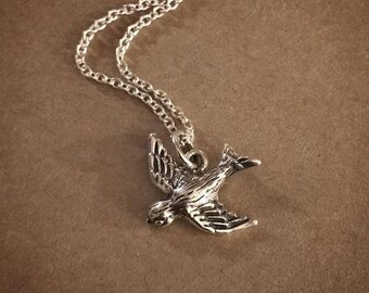 Swallow Necklace - Sterling Silver
