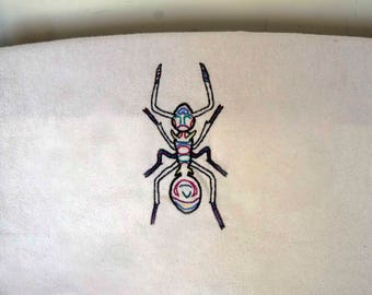Hormiga - Mano bordada aro pared arte insecto