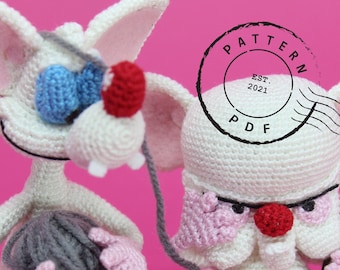 Pinky and the Brain Lab Rats | Amigurumi Pattern