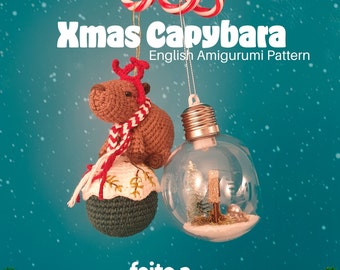 Xmas capybara | Amigurumi Pattern