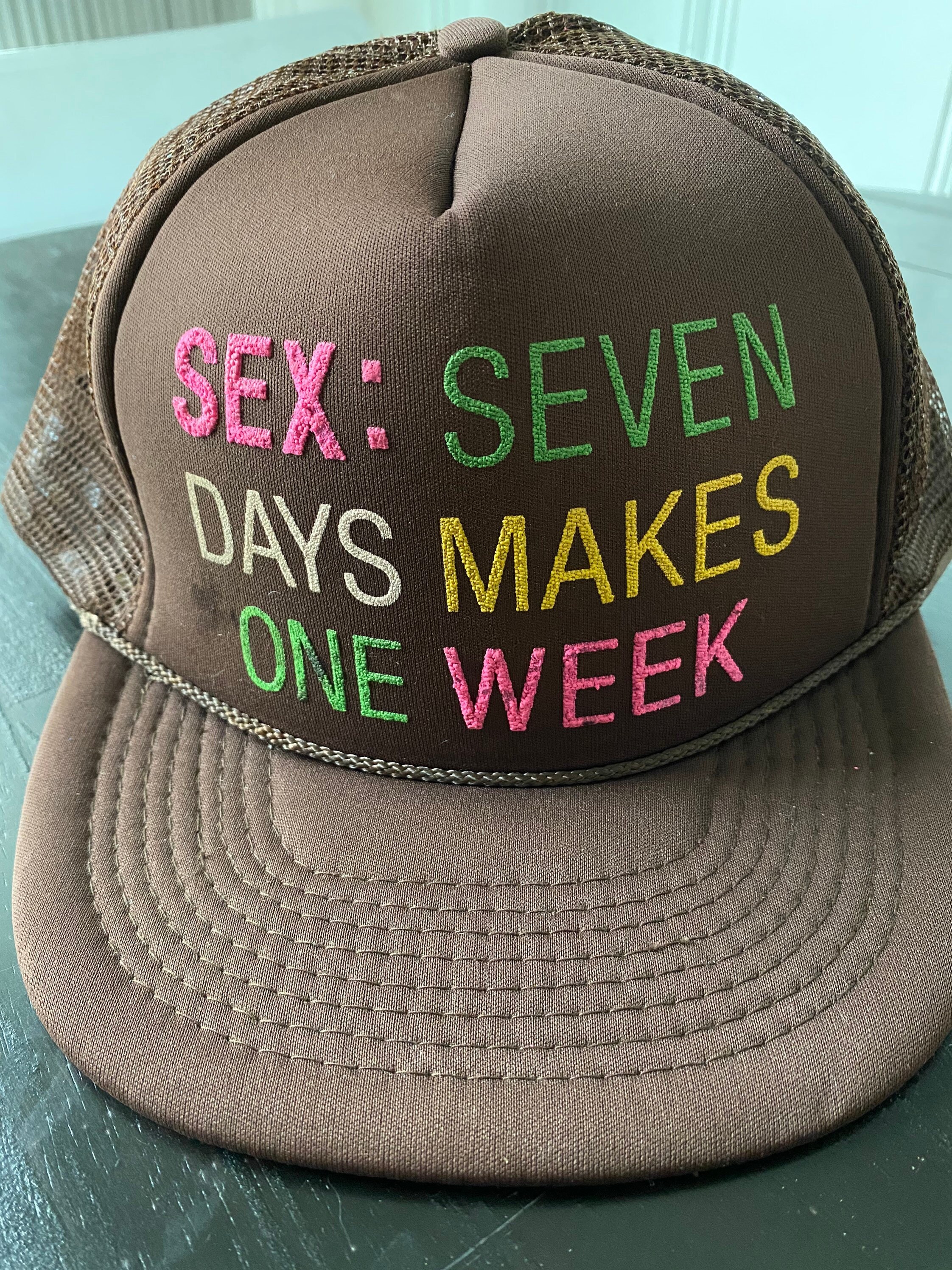 Vintage Mesh Trucker Hat // Rope Hat 