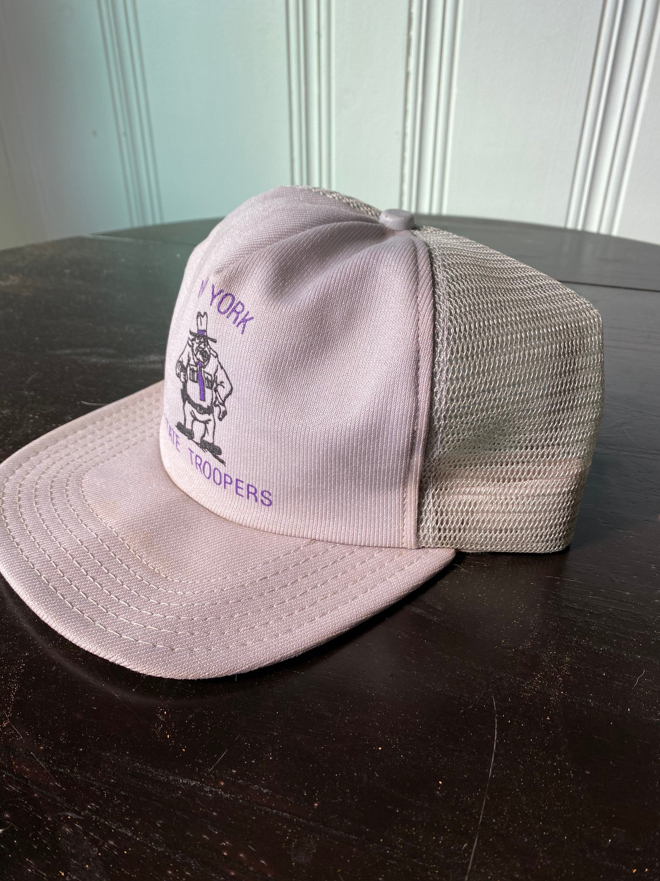 Vintage New York State Troopers snapback hat // trucker hat // Etsy