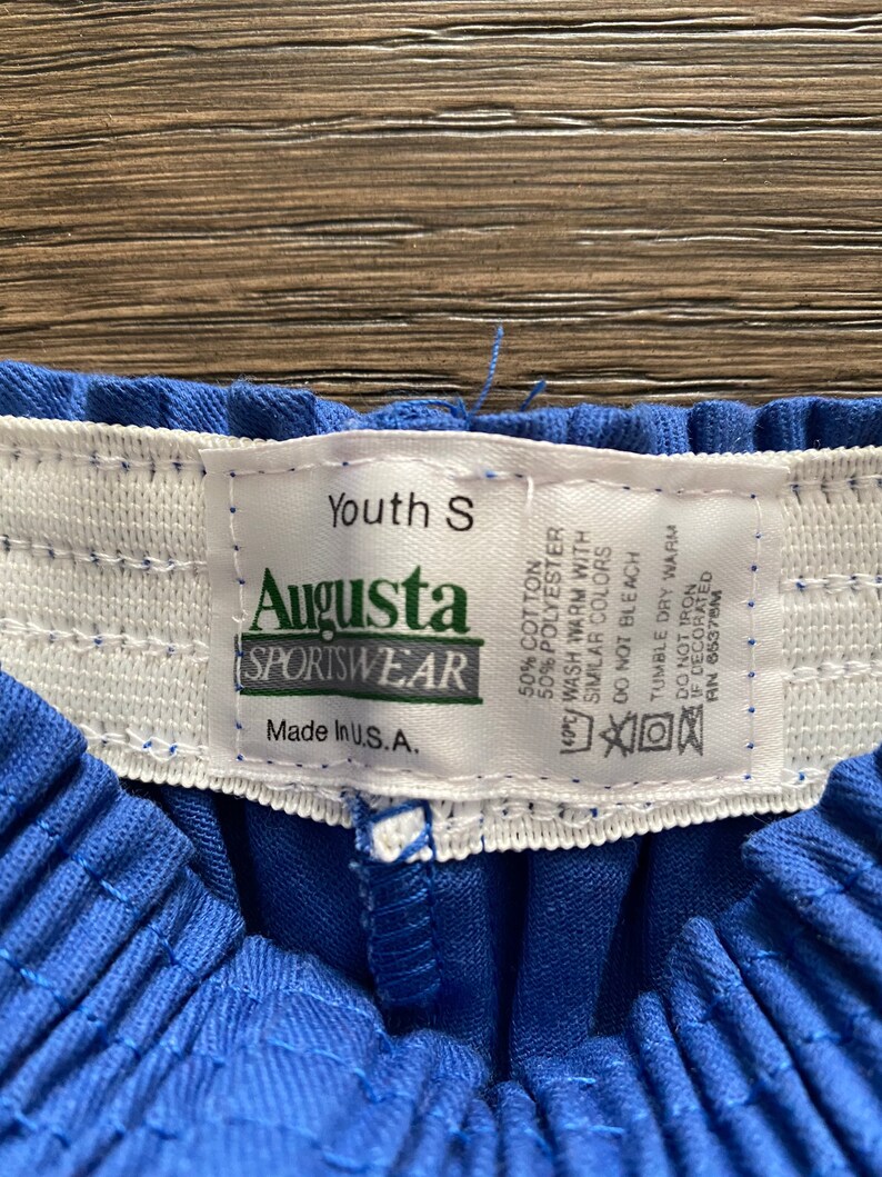 Vintage Youth Augusta shorts gym shorts Youth girls size small costume 5050 poly cotton blend Made in USA single stitch
