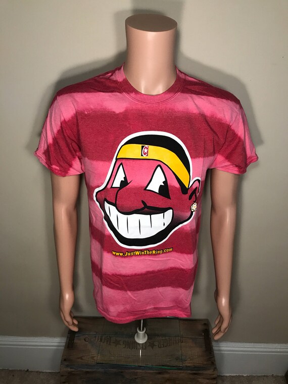 pink cleveland indians shirt