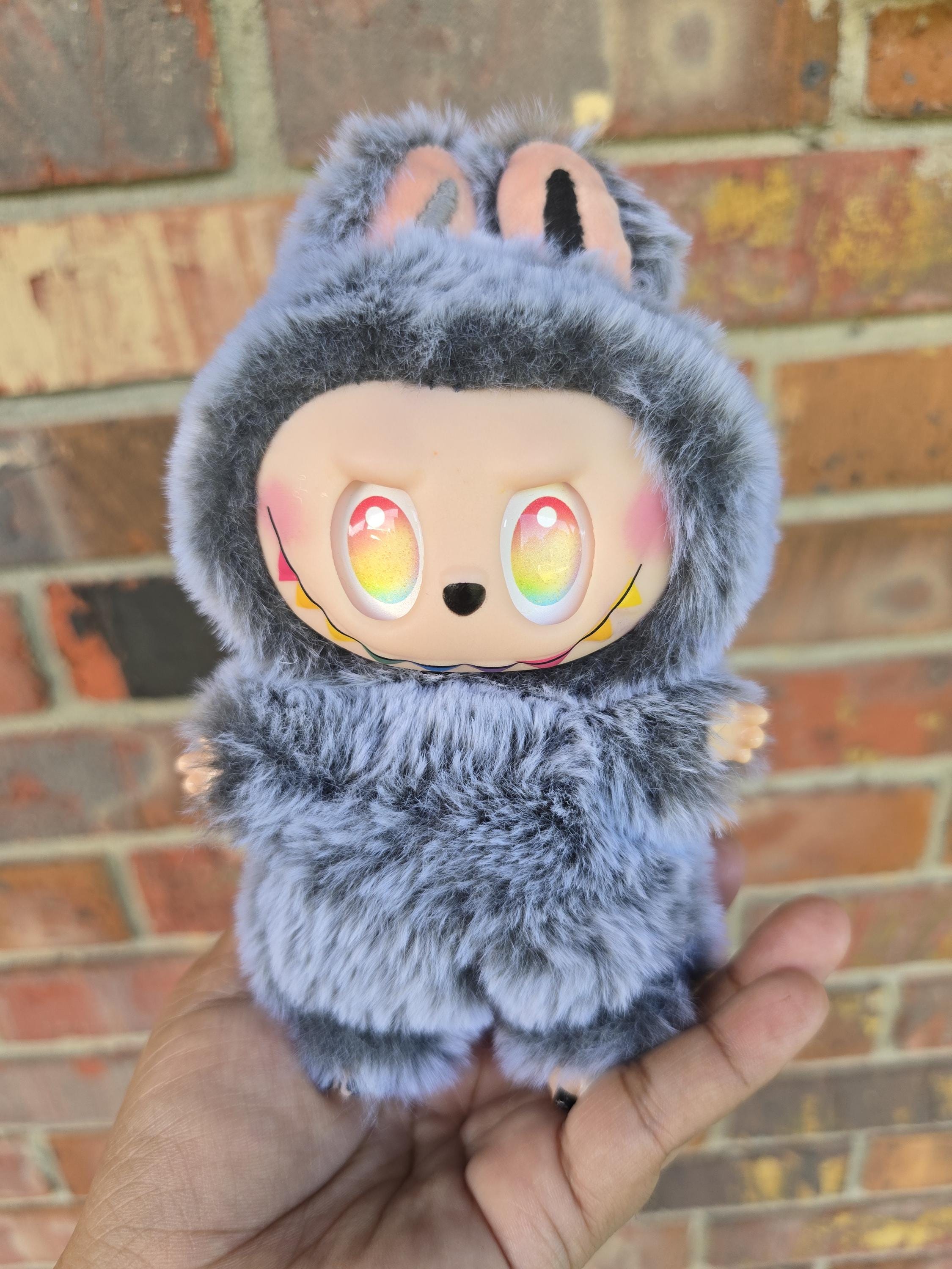 バッグ zimomo DHgate.com:Cute Angel Labubu Blind Box Keychain - 17cm Blue