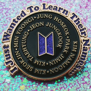 BTS Rabbit Hole Spiner Enamel Pin Kpop