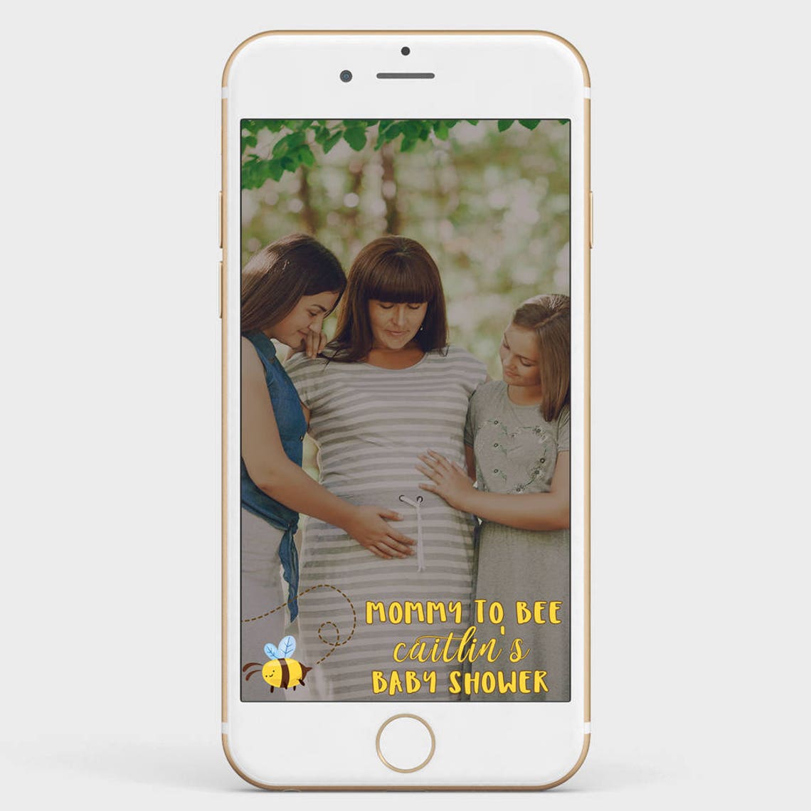 Bee Baby Shower Snapchat Filter Custom Baby Shower Geofilter Etsy
