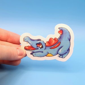 Happy Totodile Sticker
