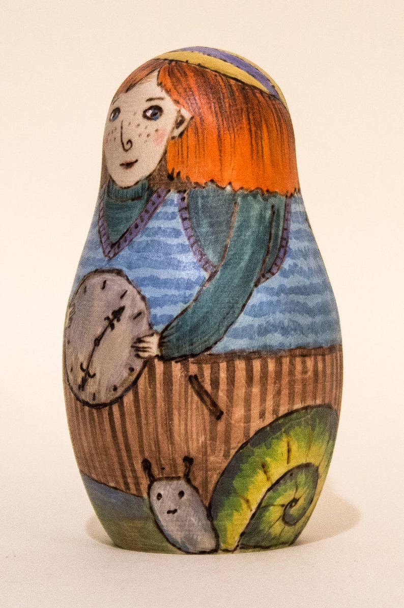 Hand Painted Russian Nesting Doll Matryoshka Made In Etsy