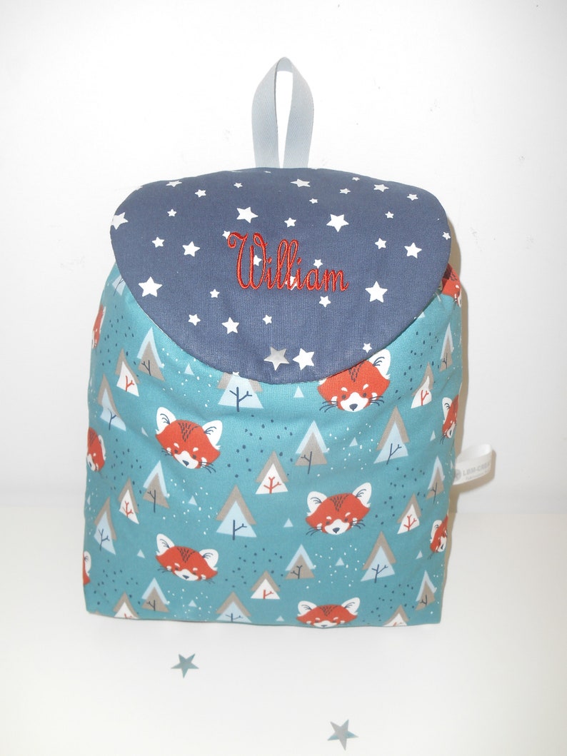 Personalized jungle child backpack, embroidered bag, nursery, school, child bag, satchel, kindergarten, personalized bag, boy bag, Christmas child gift image 5