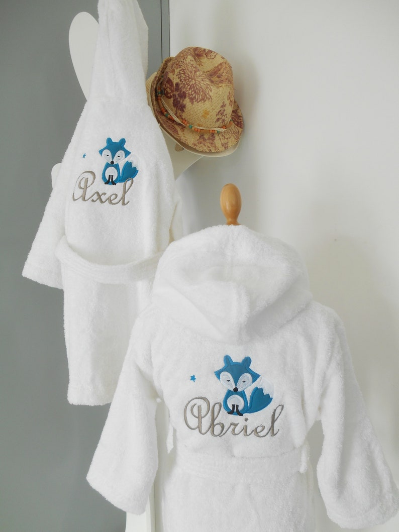 Christmas, customizable child bathrobe, baby Christmas gifts, embroidered bathrobe, birth gift, baby Christmas, personalized child gift, image 9